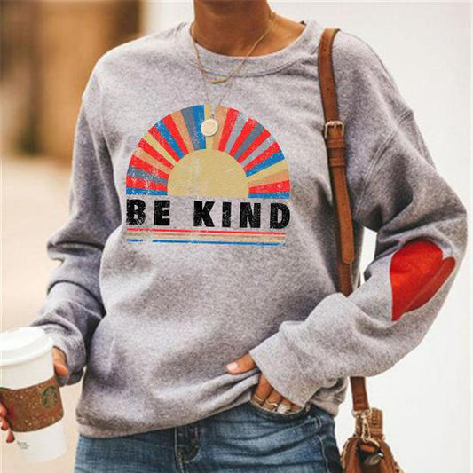 Be Kind Rainbow Women's Sweatshirt Hoodie Sweater