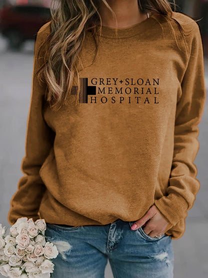 Sloan Memorial Hospital Long Sleeve Sweatshirt Hoodie Sweater