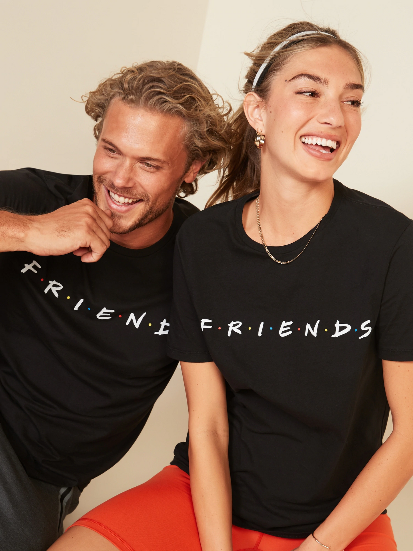 Women's Tee Friends Graphic Unisex Black T-Shirt