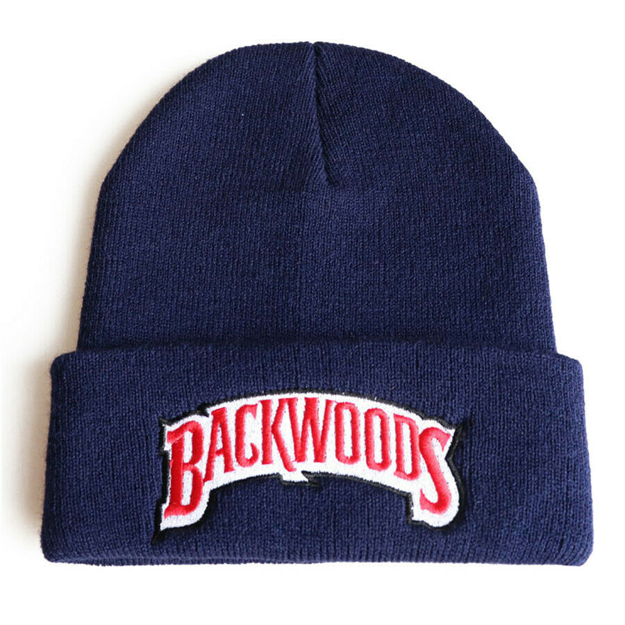 Beanie Hat Backwoods Embroidery Knitted Winter Hat Cotton Hip-Hop Skullies Cap