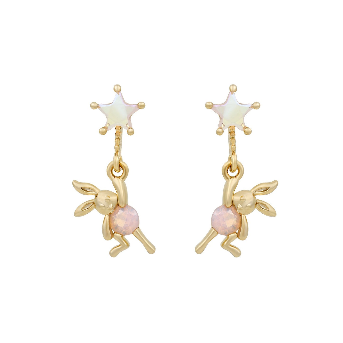 18k Gold Plated Earring Bunny Hop Earrings