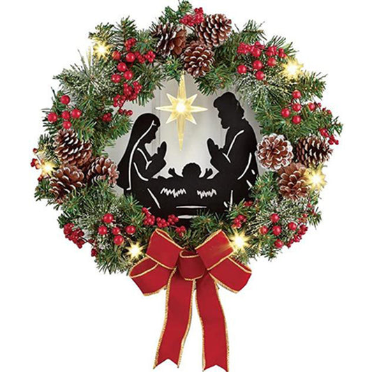 Christmas Wreaths  Door Hanging Christmas Atmosphere Decoration