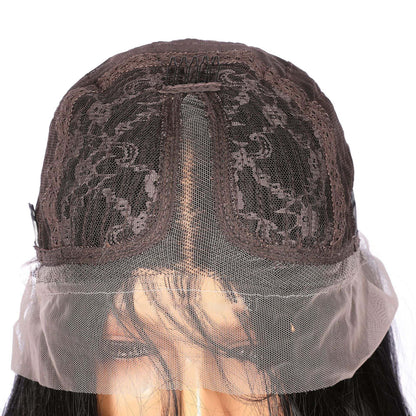 Women's Wig Long Straight Hair Front Lace Chemical Fiber Women's Wig