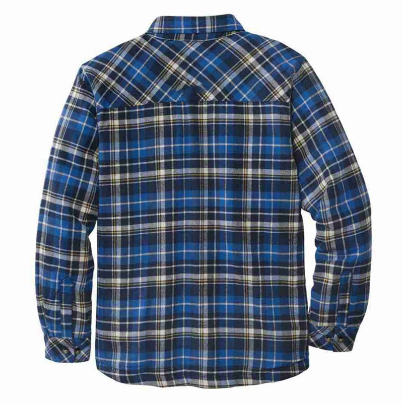 Men's Thick Plush Plaid Coat