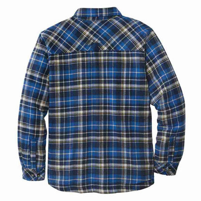 Men's Thick Plush Plaid Coat