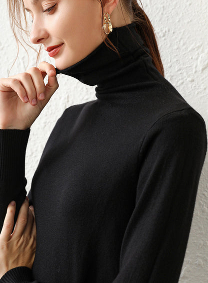 High-quality Women's Turtleneck Sweater Bottoming Shirt