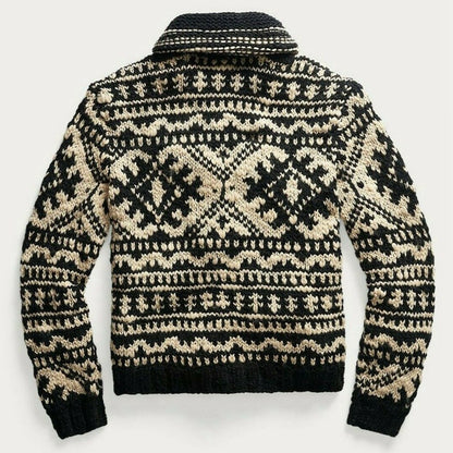 Men's Casual Zip Knit Cardigan Jacket