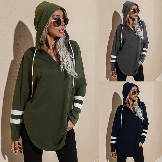 Women's Hooded Sweater Spring And Autumn Thin Loose Top