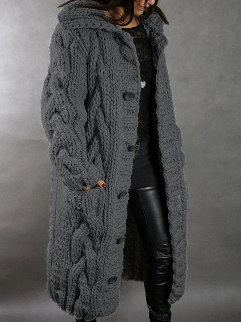 Women's Cardigan Chunky Oversized Style Long Coat