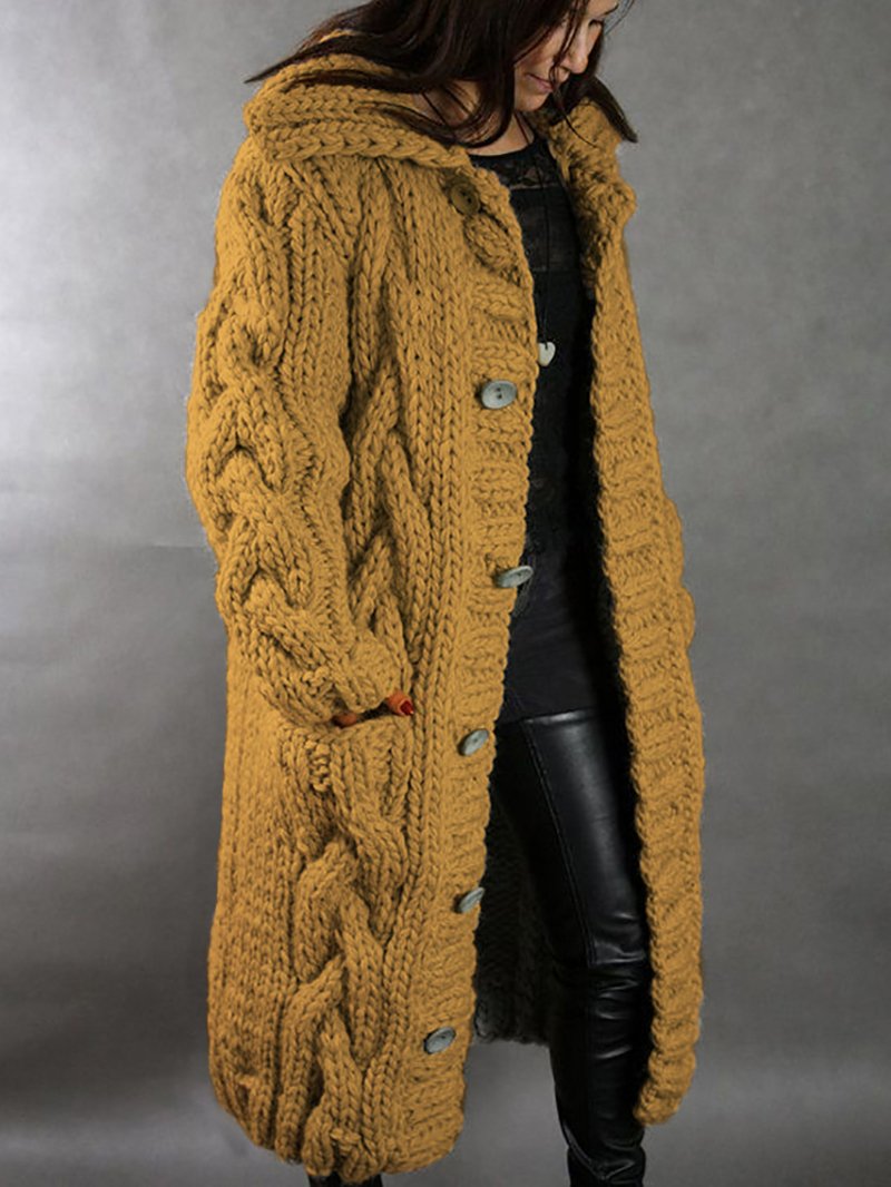 Women's Cardigan Chunky Oversized Style Long Coat