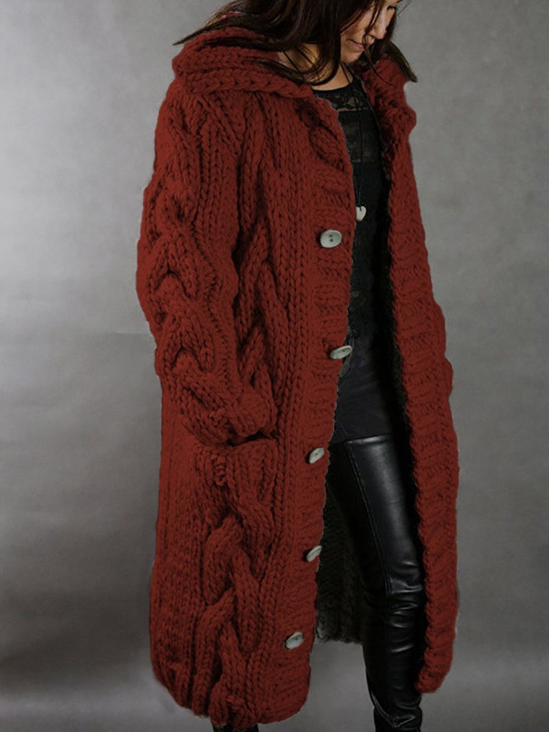 Women's Cardigan Chunky Oversized Style Long Coat