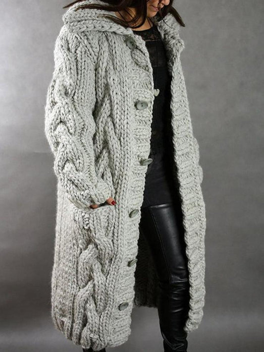 Women's Cardigan Chunky Oversized Style Long Coat