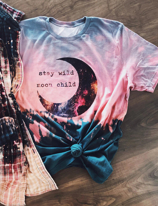 Women's T-Shirt Stay Wild Moon Child Tee