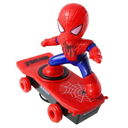 Spiderman Electric Car Toy Music LED Light Toy