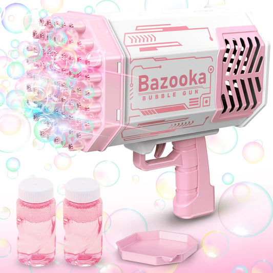 Colorful Lights 69 Hole Bazooka Bubble Gun Toy