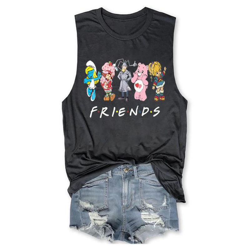 Women's Shirt Friends Cartoon Tank Top