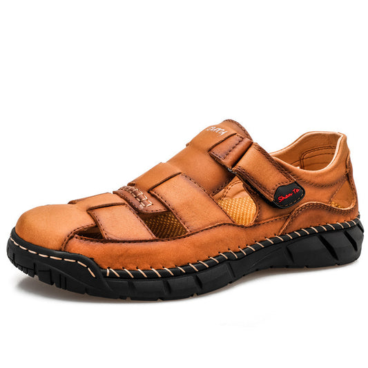 Men'S Outdoor Casual Sandals Leather Shoes