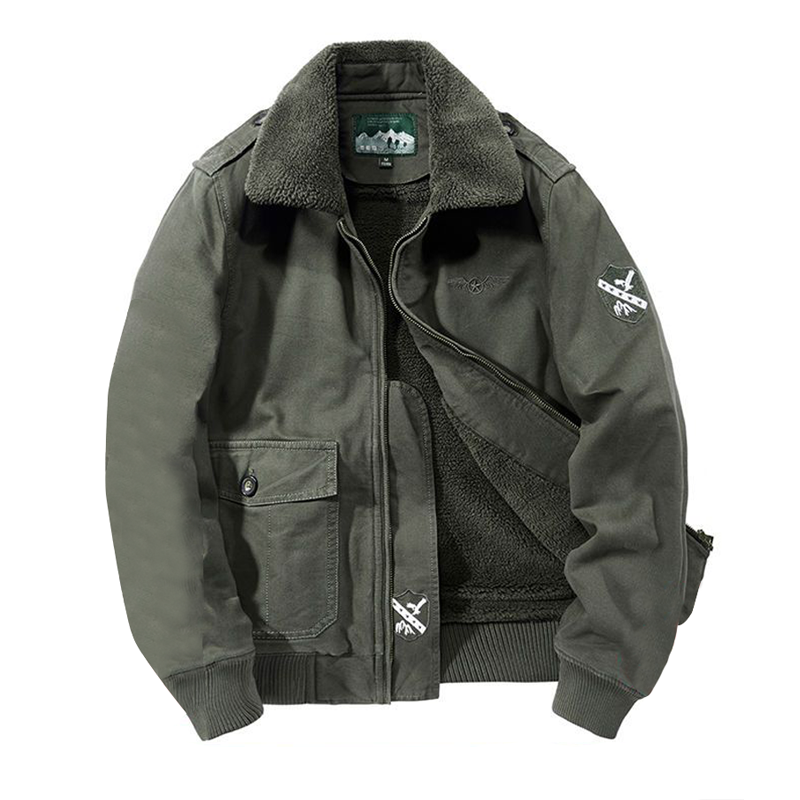 Men's Lapel Outdoor Winter Warm Jacket