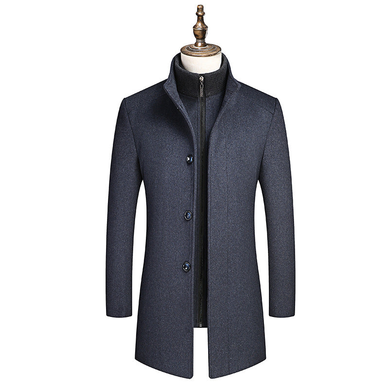 Men's Business Standing Collar Slim Fit Jacket