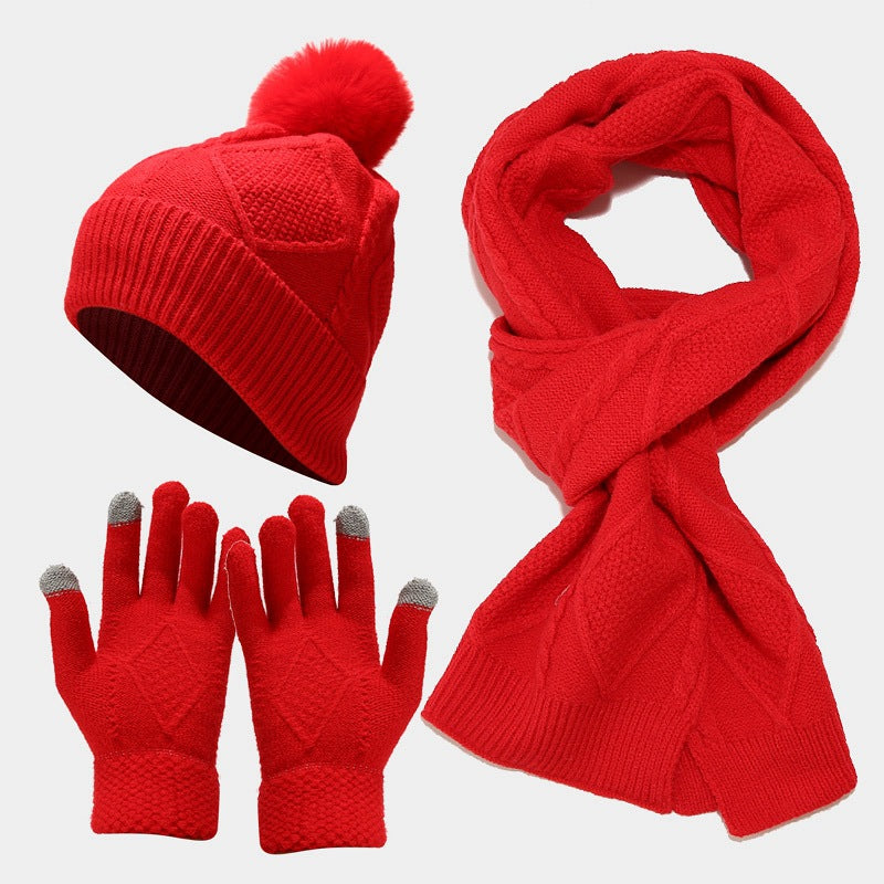 Unisex Winter Hat Scarf And Gloves