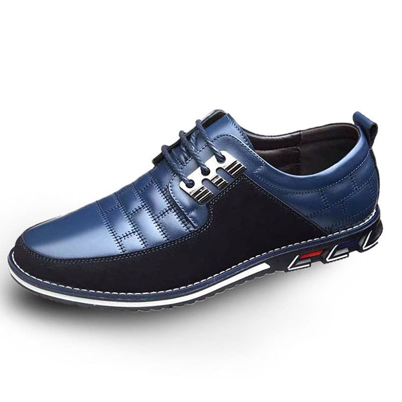Plus Size Men'S Business Stitching Design Leather Shoes