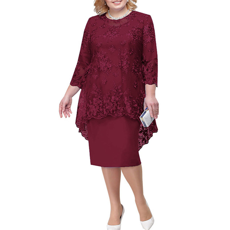 Dress Lace Embroidered Dress For Women