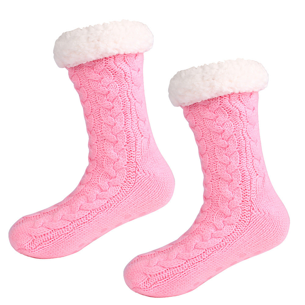 Christmas Women Winter Sherpa Plush Floor Socks