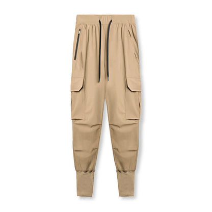 Men's Quick Dry Bunched Feet Overalls Running Pants