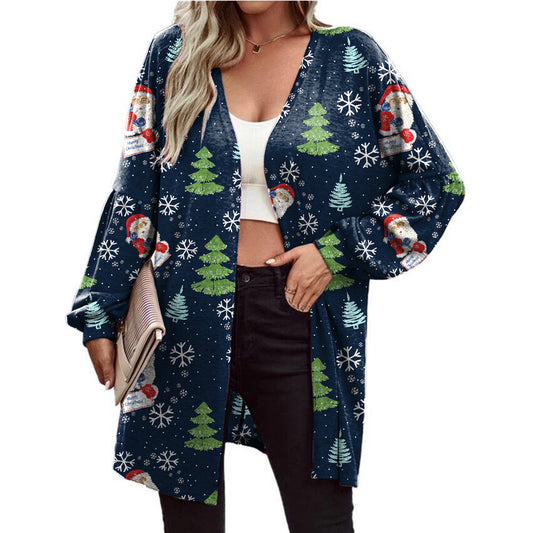 Women's Christmas Loose Cardigan Jacket