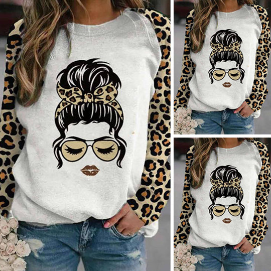 Leopard Queen of Glasses Sweatshirt