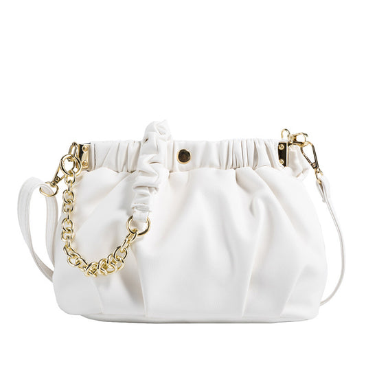 Woman Fold Cloud Oblique Hanging Bag Handbag