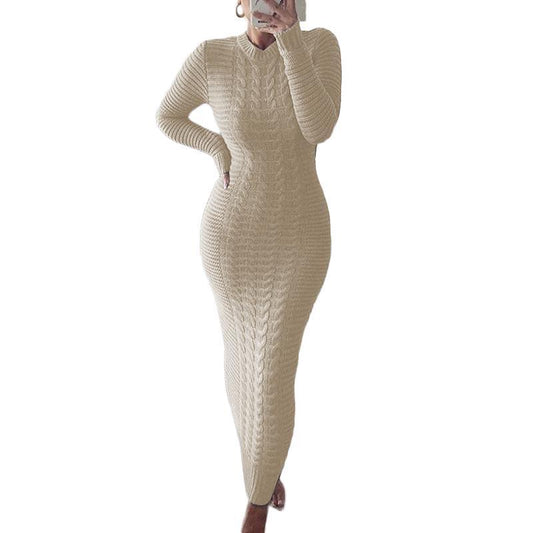 Women's Slim Fit Casual Knit Dress