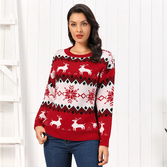 Woman Winter Christmas Reindeer Cute Sweater