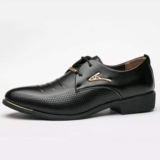 Men's Black Brown Business Leather Shoes