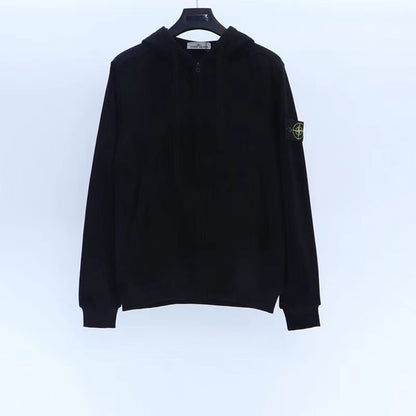 Stone Island Unisex Casual Zip Cardigan Hoodie