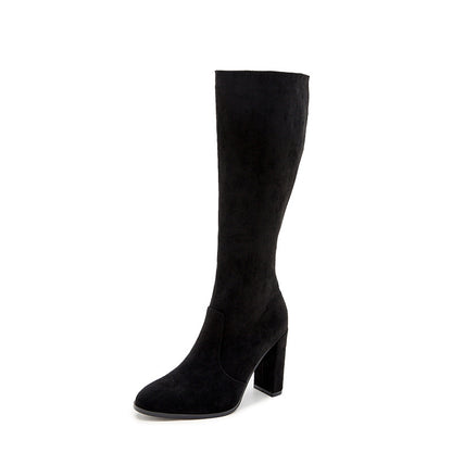 Women's High Heel Leather High Boots