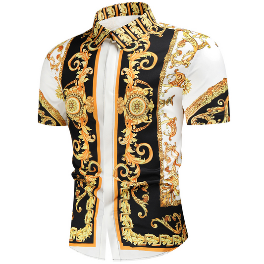 Men's Short Sleeve Printed Shirt