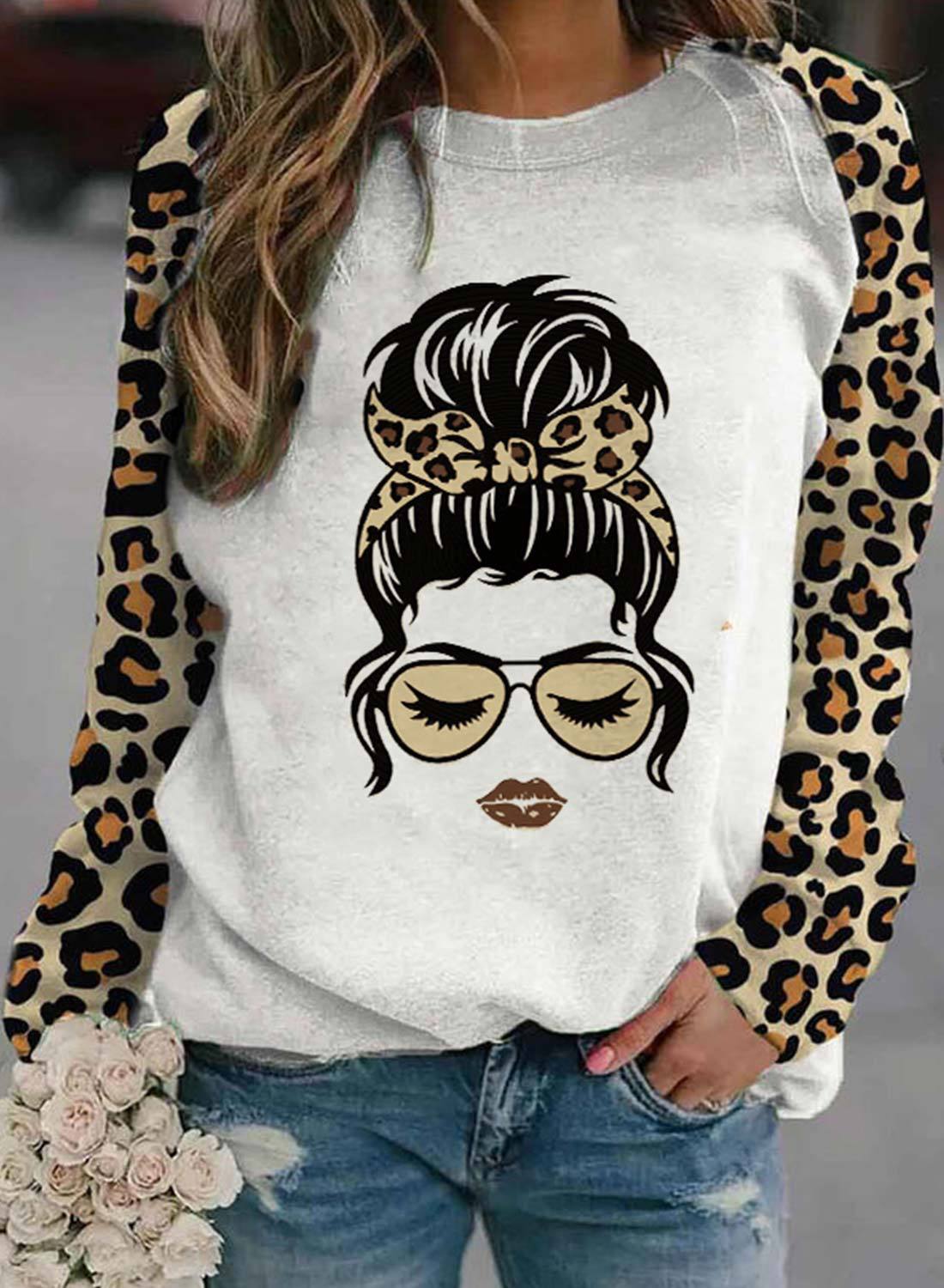 Leopard Queen of Glasses Sweatshirt