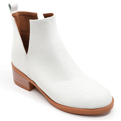 Women's Solid Leather Boots