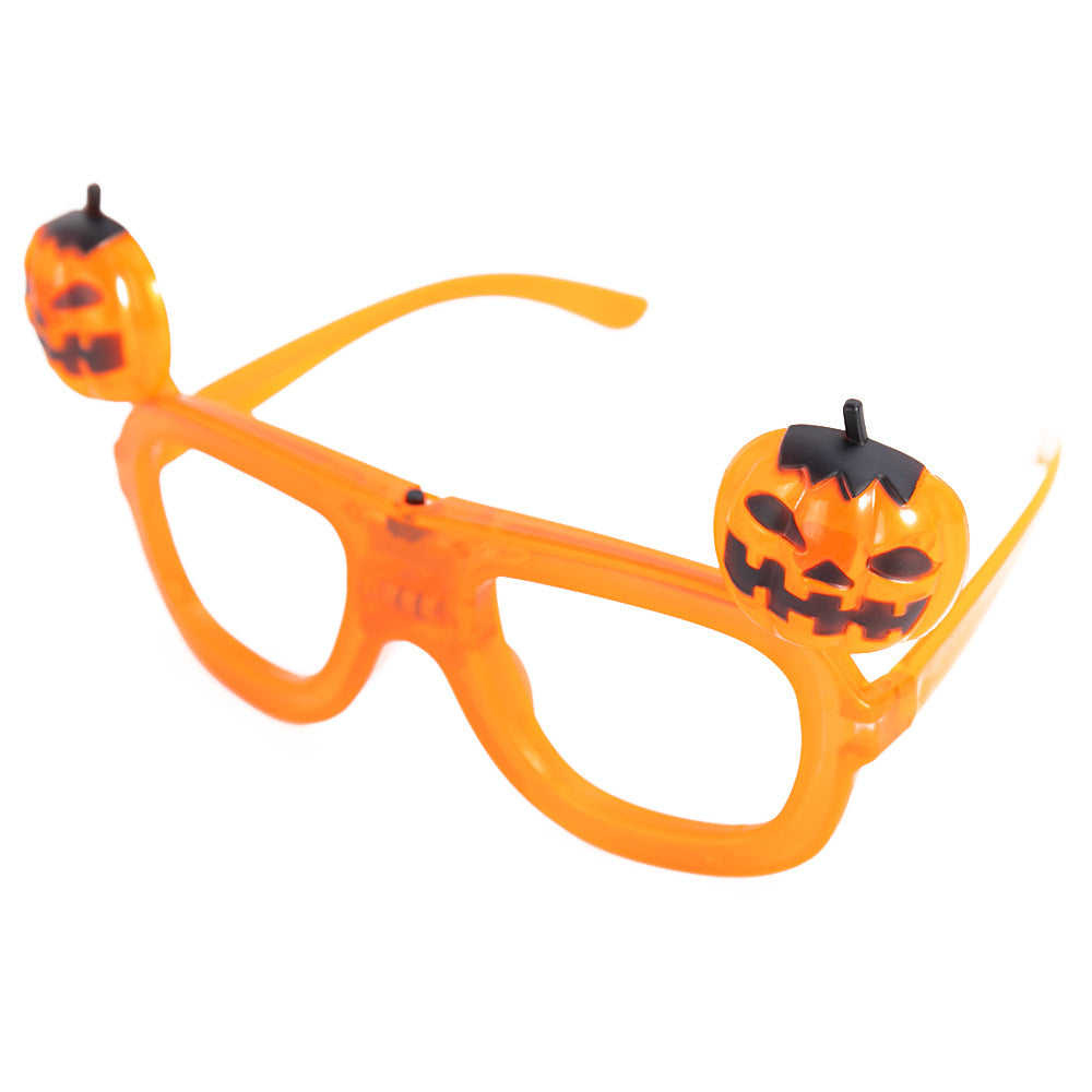 Halloween Cute LED Glowing Glasses Party Funny Pumpkin Glasses Halloween Decoration