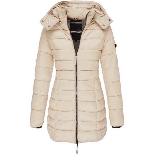 Women's Mid-length Slim-fit Padded Jacket Warm Down Padded Jacket