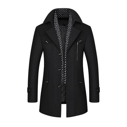 Men's Casual Slim Fit Wool Jacket