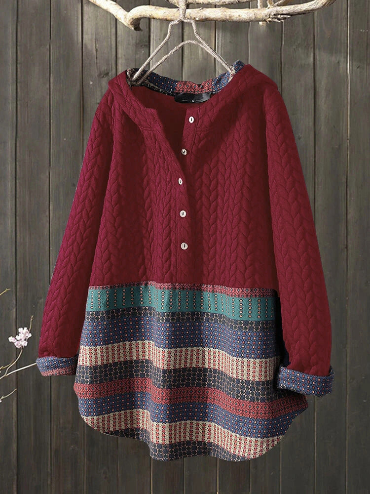 Ethnic Style Long-sleeved Mid-length Women's Coat