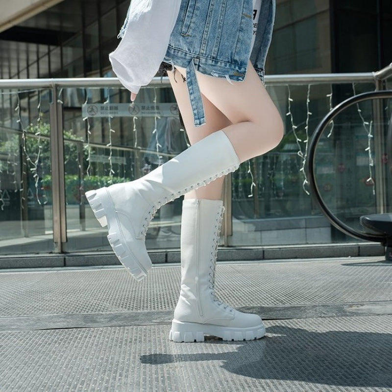 Women's Lace-Up Winter Mid-High Boots