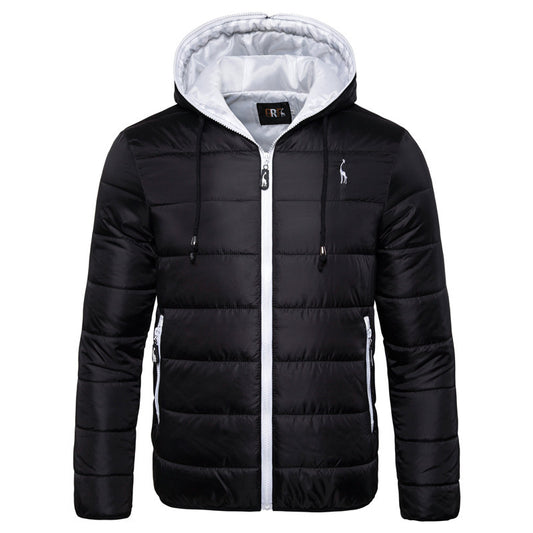 Hooded Regular Fit Cotton Jacket For Men