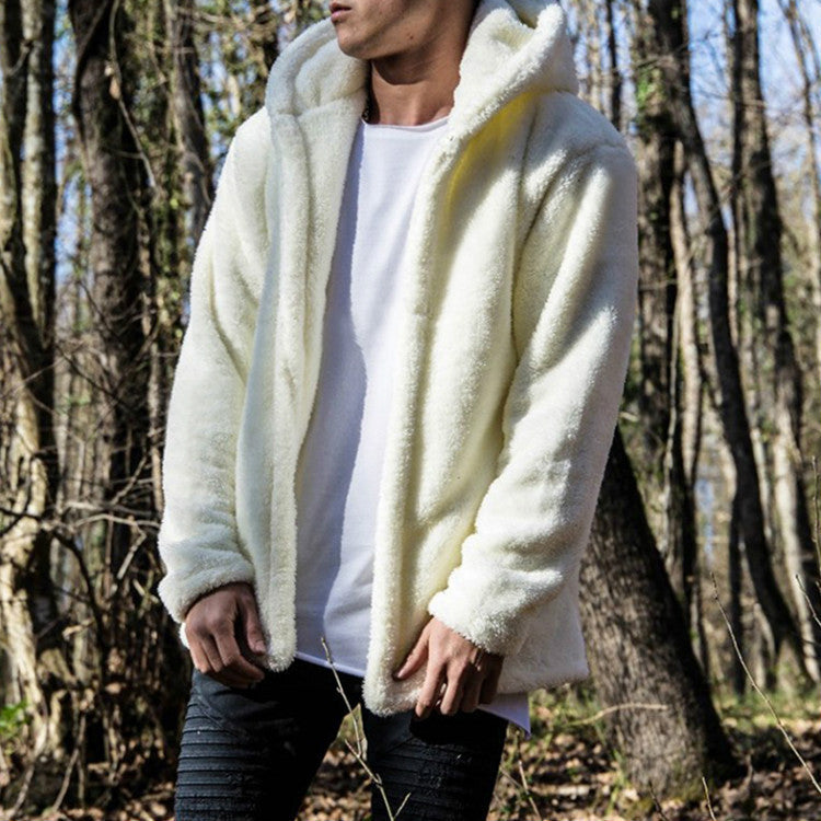 Reversible Hooded Fleece Jacket For Men