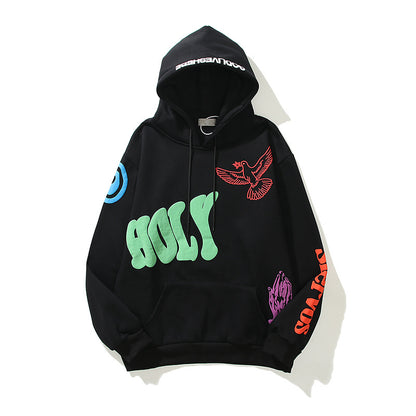 Unisex Kanye On Earth As It Is In Heaven Casual Print Hoodie