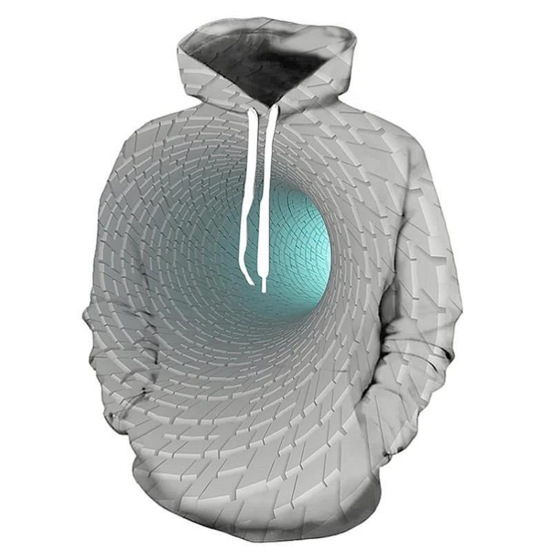 Men's Swirl Geometric 3D Print Comfortable Sweatshirt