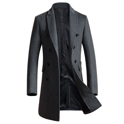 Men's Double Breasted Cardigan Wool Jacket