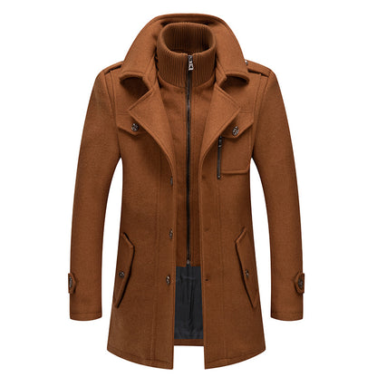 Men's Turtleneck Zip Winter Jacket